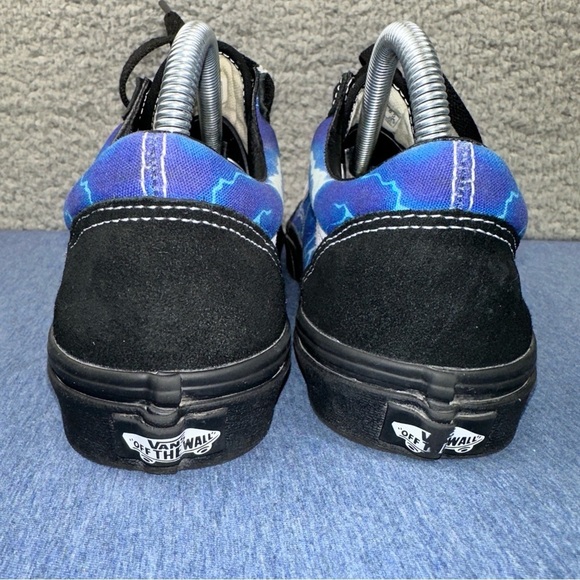 Vans Shoes Old Skool Lightning Mens 7 Womens 8.5 Blue Low Top Skater Sneakers - Picture 3 of 9